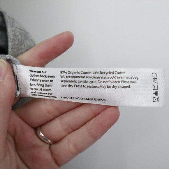 Eileen Fisher Organic Cotton Jumpsuit Women S Gray Quiet Luxury Sustainable Boho - Picture 4 of 15